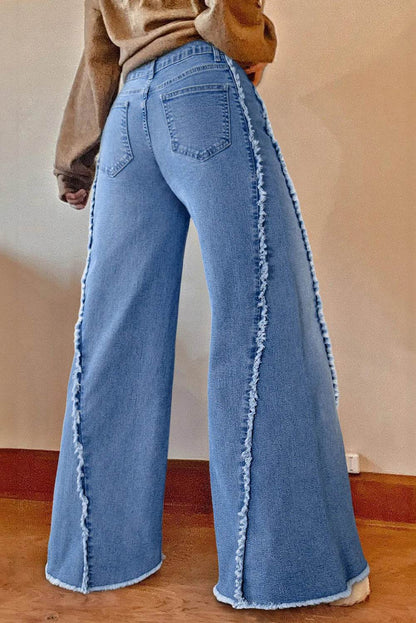 Raw Hem Wide Leg Jeans with Pockets Trendsi 23bab14a-49cf-4f72-9f19-49cf1546805a-Max