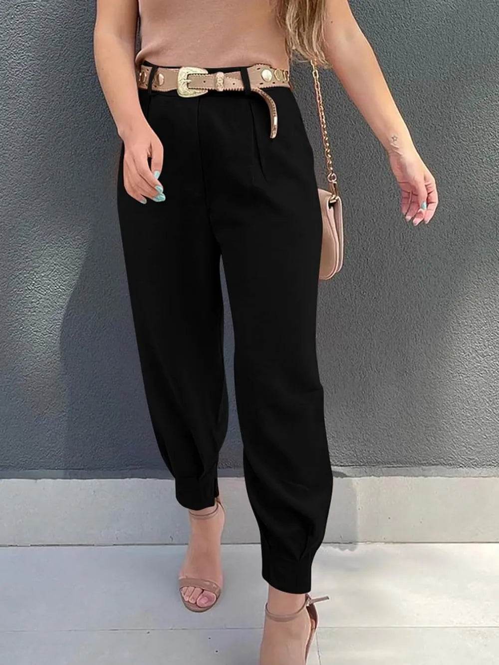 High Waist Cropped Pants Trendsi 23bfbd2b-092a-4624-ad2e-a475cda1e4ea-Max