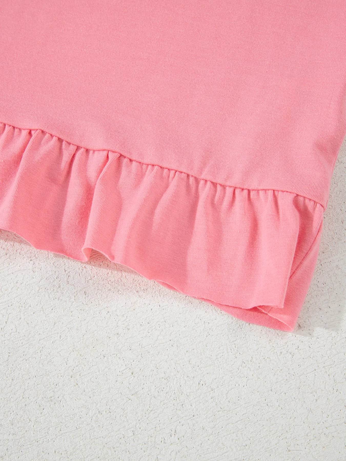 Ruffle Hem Round Neck Relaxed T-Shirt Trendsi 23dbd2d8c9f845a581b05fc97c50db42-Max-Origin