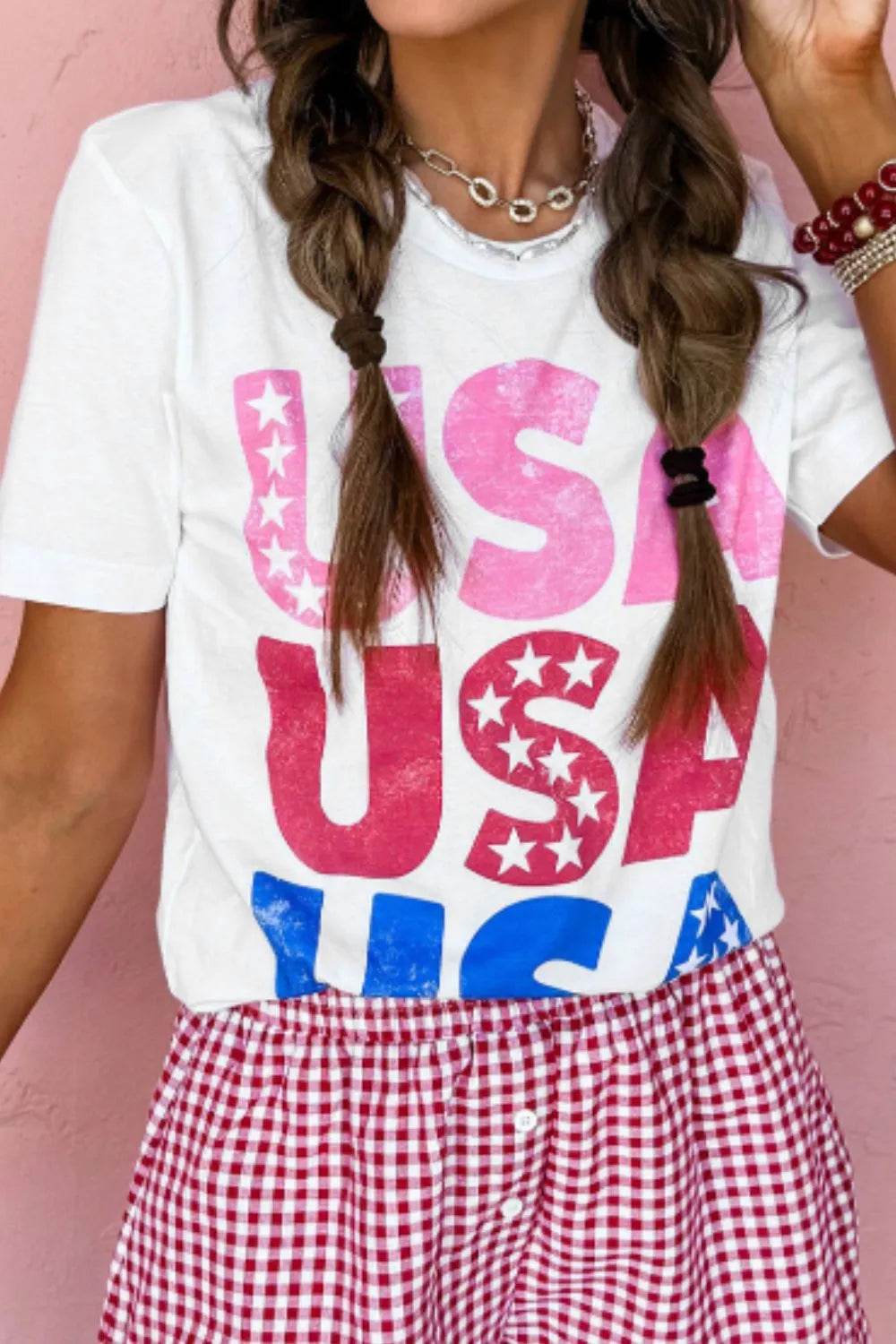 Letter Graphic Round Neck Short Sleeve T-Shirt Trendsi 23fb5f27-0ffe-4959-b55f-3b83148d6e20-Max-Origin