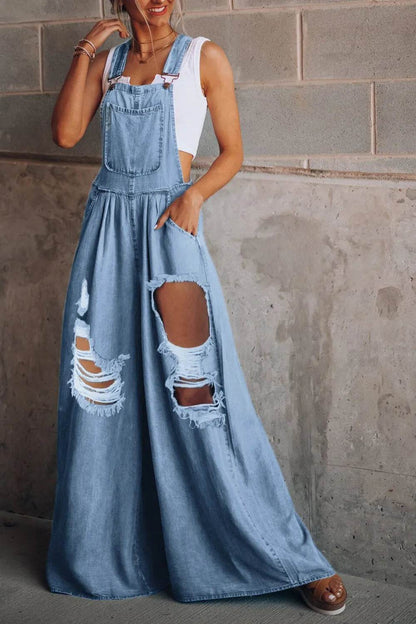 Distressed Wide Leg Denim Overalls Trendsi 2431316d-982a-430d-85cb-b661e39b3432-Max