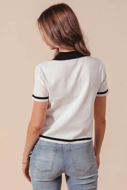 SO ME Button Down Knitted Sweater Shirt Top Trendsi 247fbf3c0271429b9442aad5ead16ba7-Max-Origin