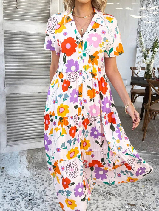 Devine Printed Johnny Collar Button Down Short Sleeve Midi Shirt Dress Blush Pink Trendsi 24e5d0b3-c370-4727-a243-2cc0aa7537a2-Max