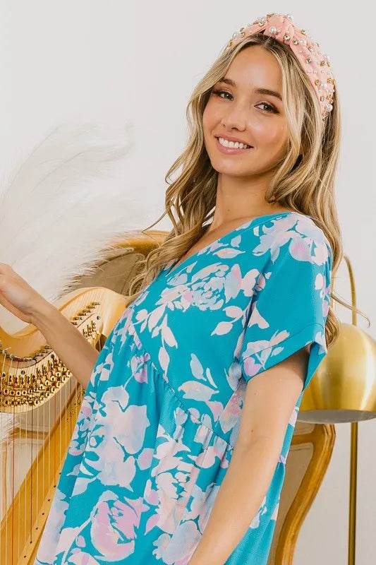 BiBi Floral Crinkle Shirred Ruffle Detail V Neck Dress Trendsi 255d068e16534ee7bbd99a08f2c3327c-Max-Origin