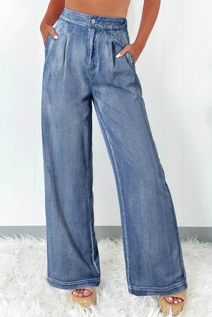 High Waist Wide Leg Jeans Medium Trendsi 267010ce-dad5-48e1-ad6c-9362b8be1f0c-Max