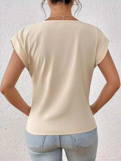 V-Neck Twist Front Top Trendsi 26899a06-e4e8-4b13-ab27-06a4a7aea617-Max-Origin