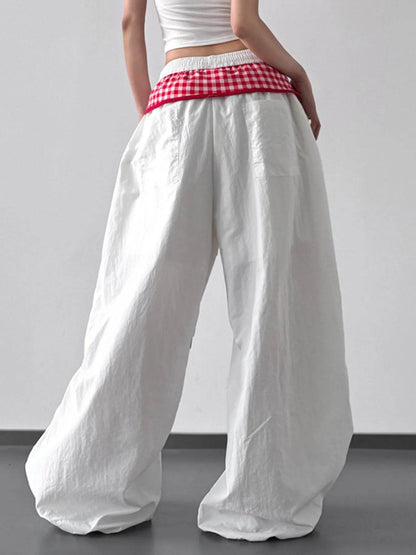 Wide Leg Pants with Checkered Detail Trendsi 26a7d3d4-11df-4202-89b3-077df4810f73-Max-Origin