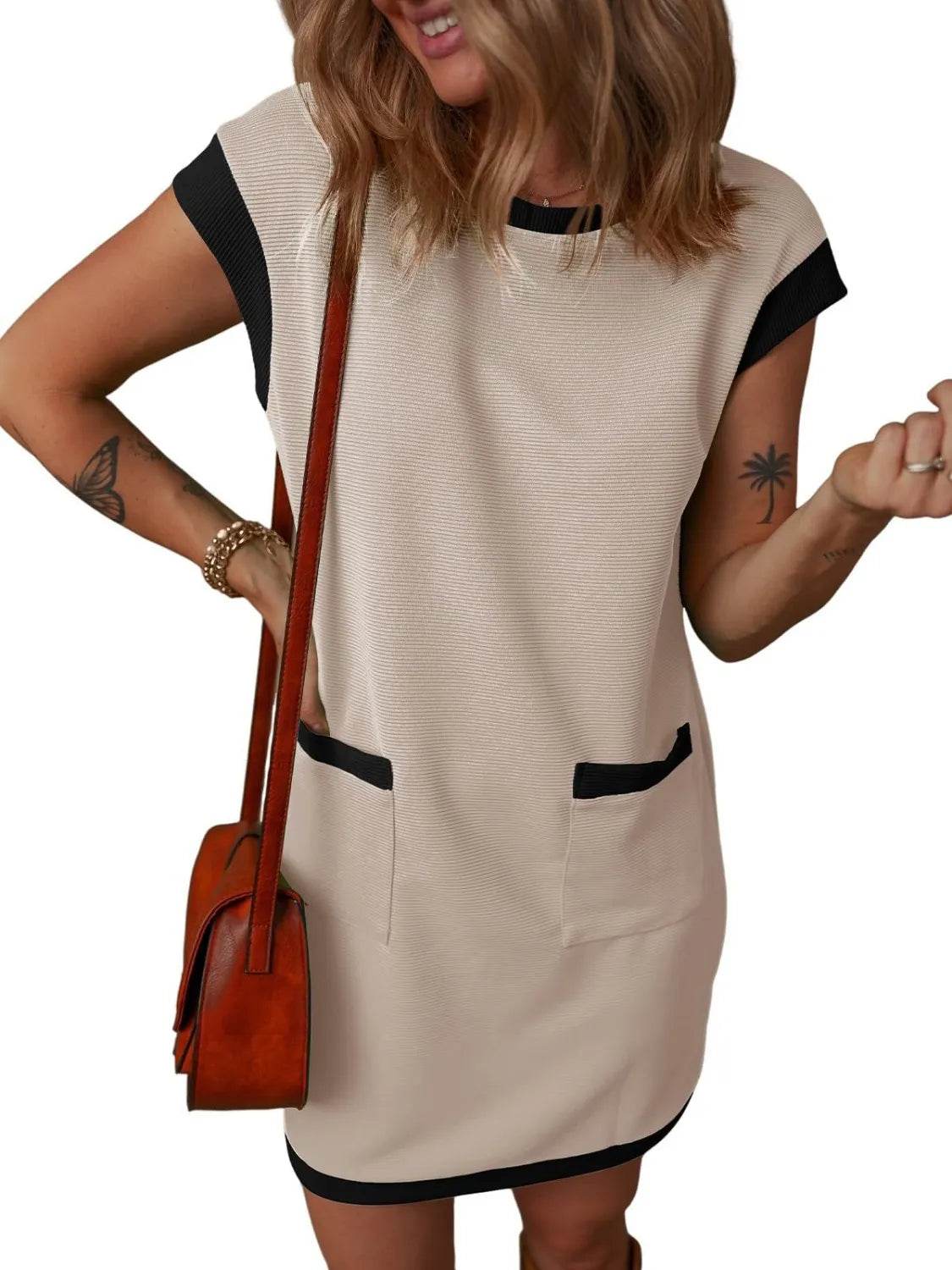 Round Neck Cap Sleeve Mini Dress Trendsi 26a97e50-2a4e-49ab-93f8-63f2a29fb12b-Max-Origin