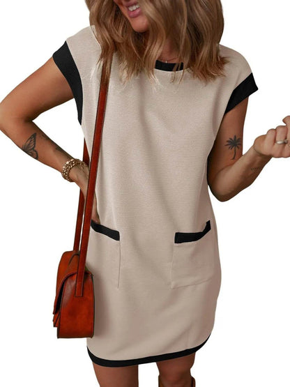 Round Neck Cap Sleeve Mini Dress Trendsi 26a97e50-2a4e-49ab-93f8-63f2a29fb12b-Max-Origin