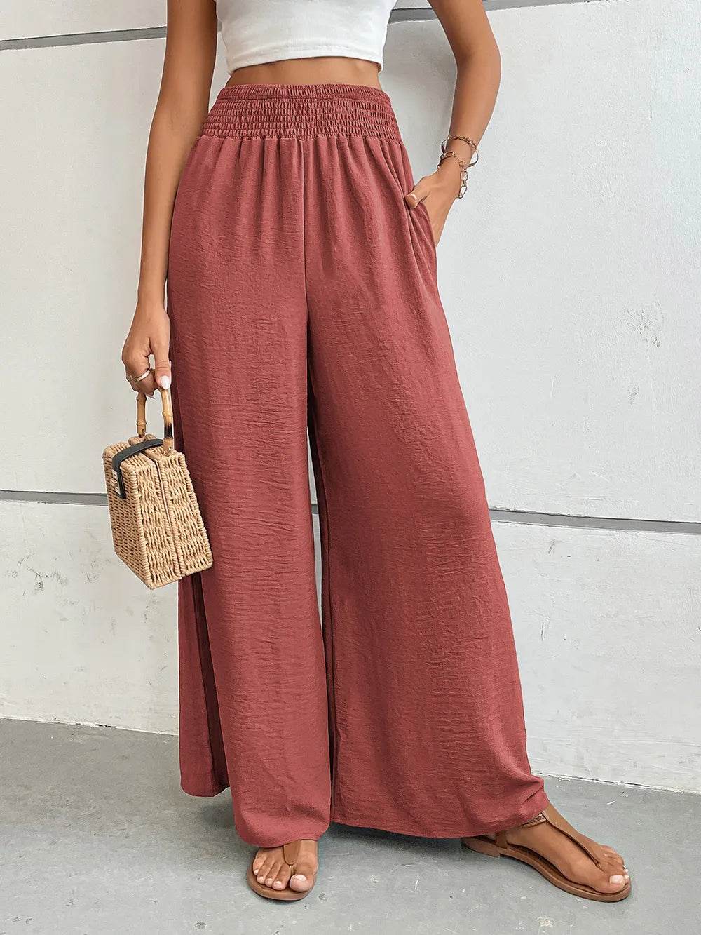 Perfee Wide Leg Pants with Pockets Trendsi 26e9b497-65be-41bd-8e4d-8f6645769f1f-Max