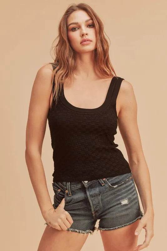 Aemi + Co Scoop Neck Wide Strap Knit Tank Black Trendsi 26eefef5-c1f4-4186-aca4-28da0ed9afab-Max