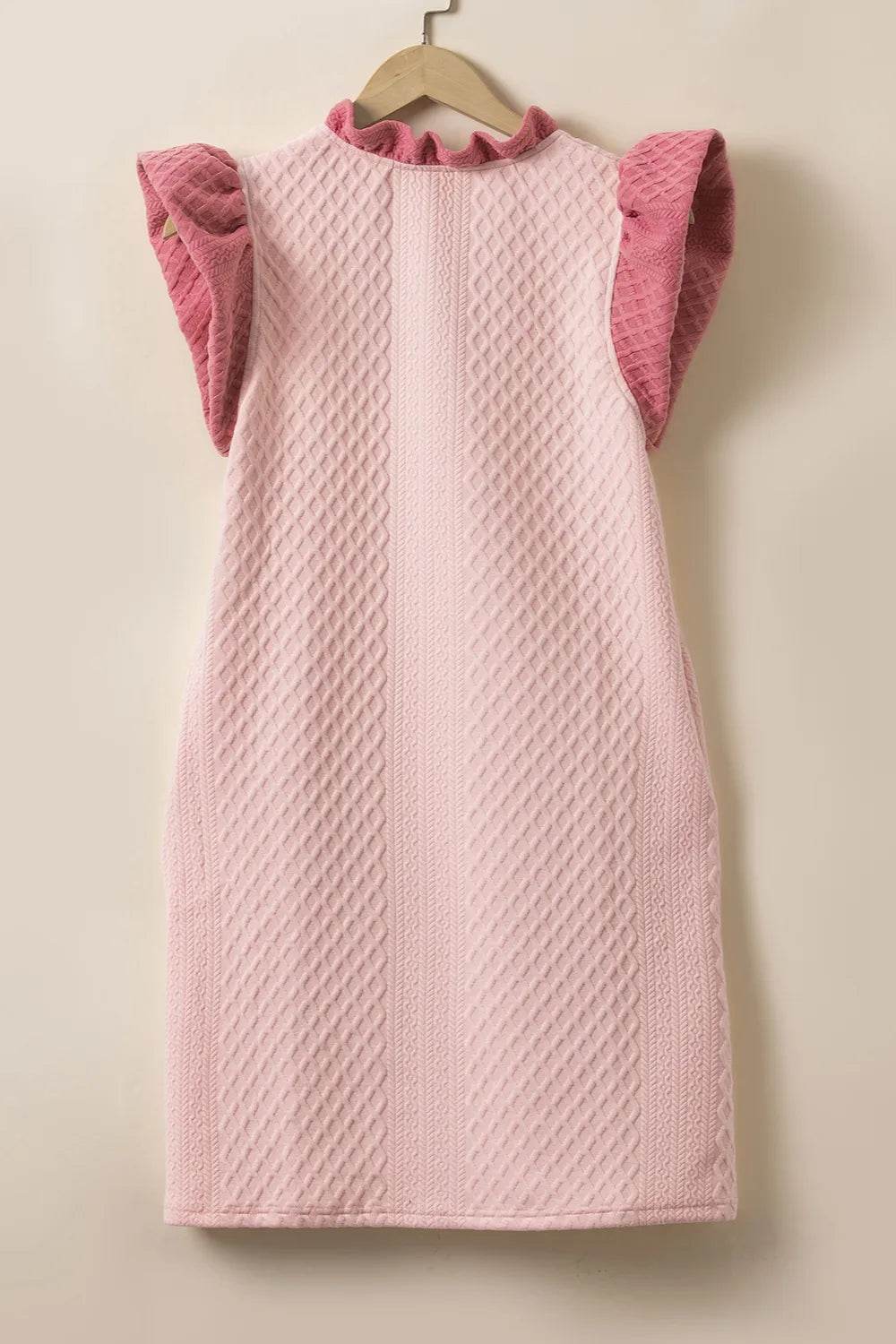 Ruffled V-Neck Cap Sleeve Mini Dress Trendsi 270ced6a-1a70-435d-b2fa-44fc4840ee41-Max