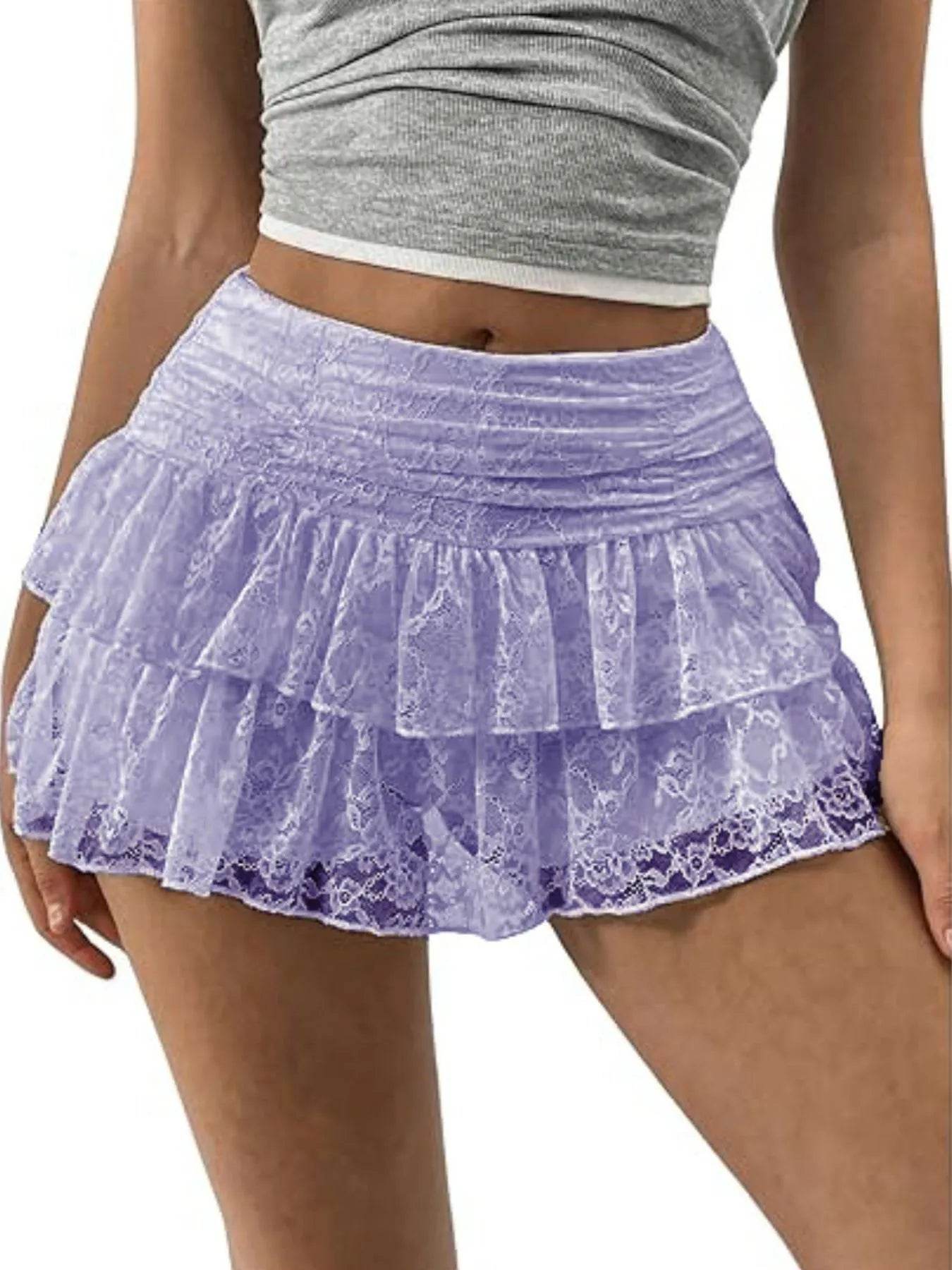 Lace Layered Mini Skirt Trendsi 27693295-57db-4f44-9a2b-dfd460aece96-Max-Origin