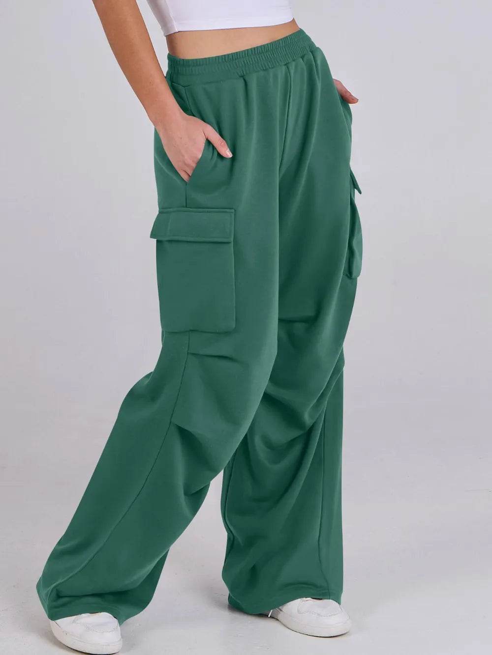 Elastic Waist Wide Leg Pants with Pockets Trendsi 27b6779f-1d05-4f52-9034-dbaad3ddb727-Max