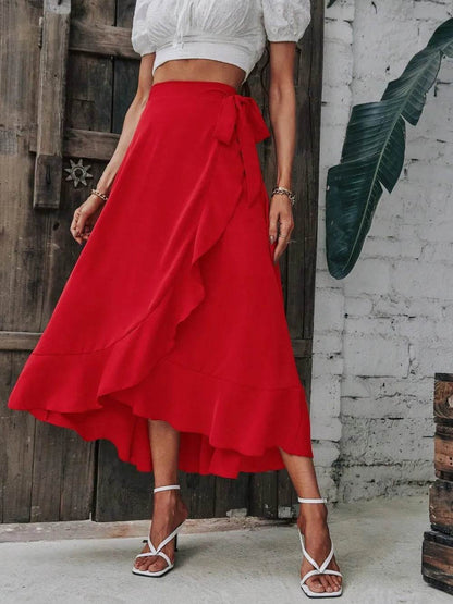 Tied Ruffled Midi Skirt Trendsi 27dfbcff-59e9-44e3-b2a6-d4721be28b7e-Max
