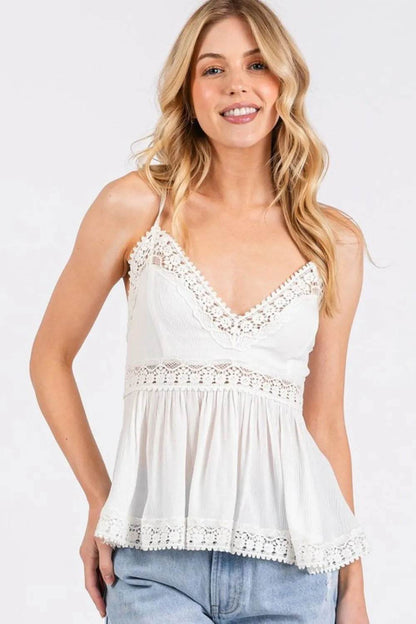Mittoshop Crisscross Back Lace Detail V-Neck Cami Trendsi 28383d01-4631-4539-8c25-e3cf89fe6f70-Max