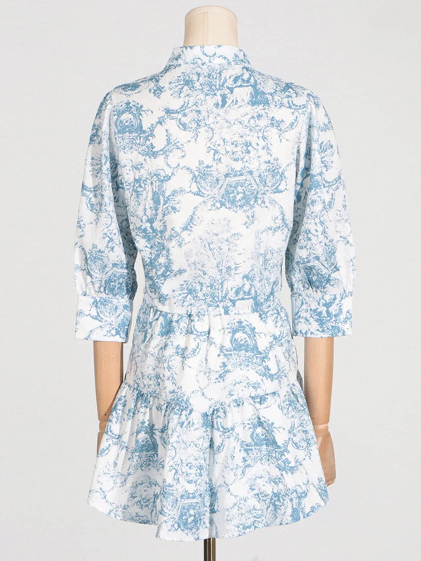 Printed Mock Neck Top and Skirt Set Trendsi 2849be025fc8422aba66c367a3cfddd5-Max-Origin