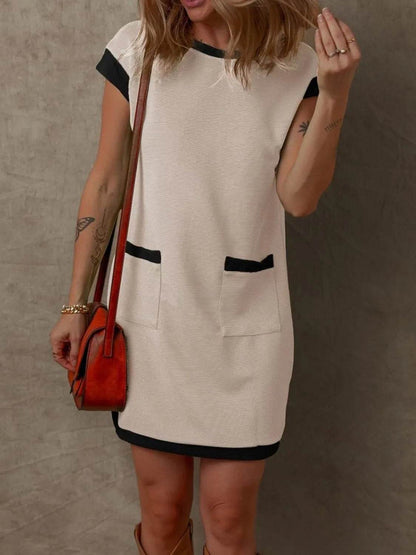 Round Neck Cap Sleeve Mini Dress Trendsi 2885f1b4-8190-4416-a78c-3ef24f93f07b-Max-Origin