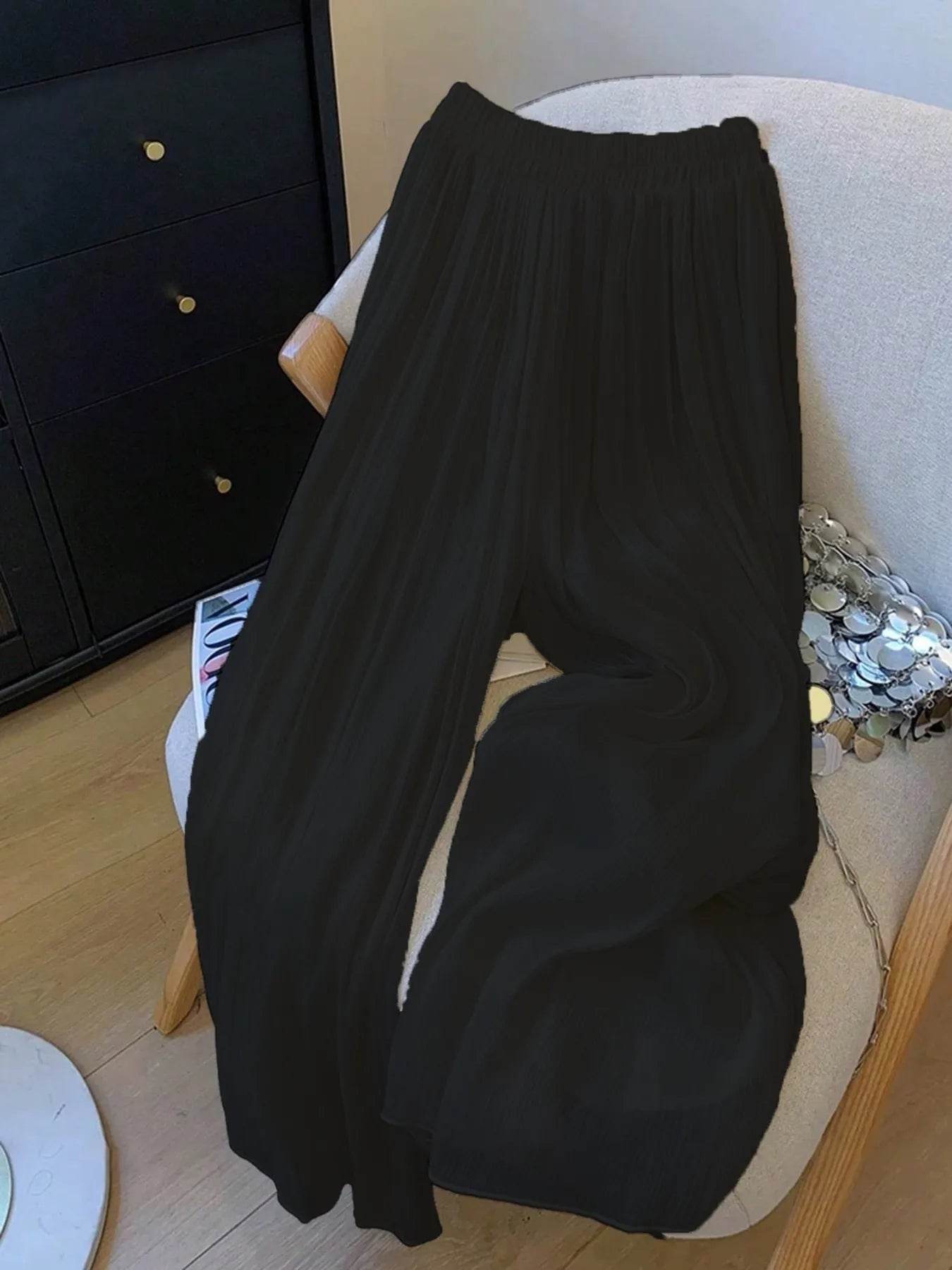 Mesh Wide Leg Pants Black Trendsi 289b4c90663641138d96b6f8844d6fb5-Max-Origin