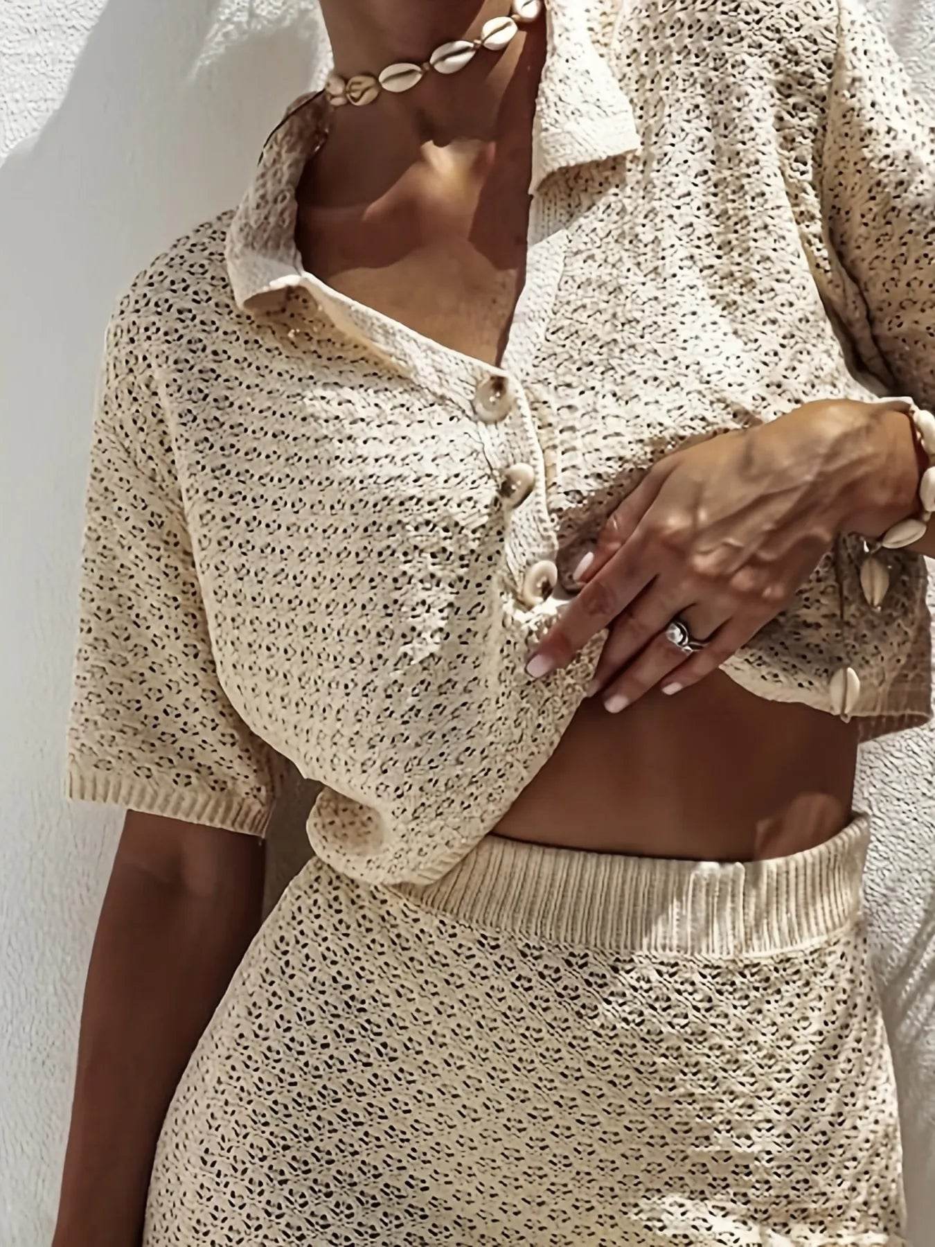 Openwork Button Up Top and Skirt Sweater Set Trendsi 28a49cfccd94412c91529cde2cf85556-Max-Origin