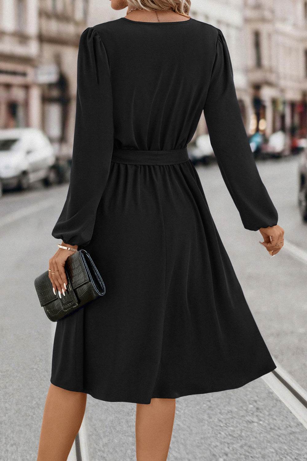 Tie Waist Notched Neck Long Sleeve Dress Trendsi 28af7ea3bfa14d56a2e0d0e818814c81-Max