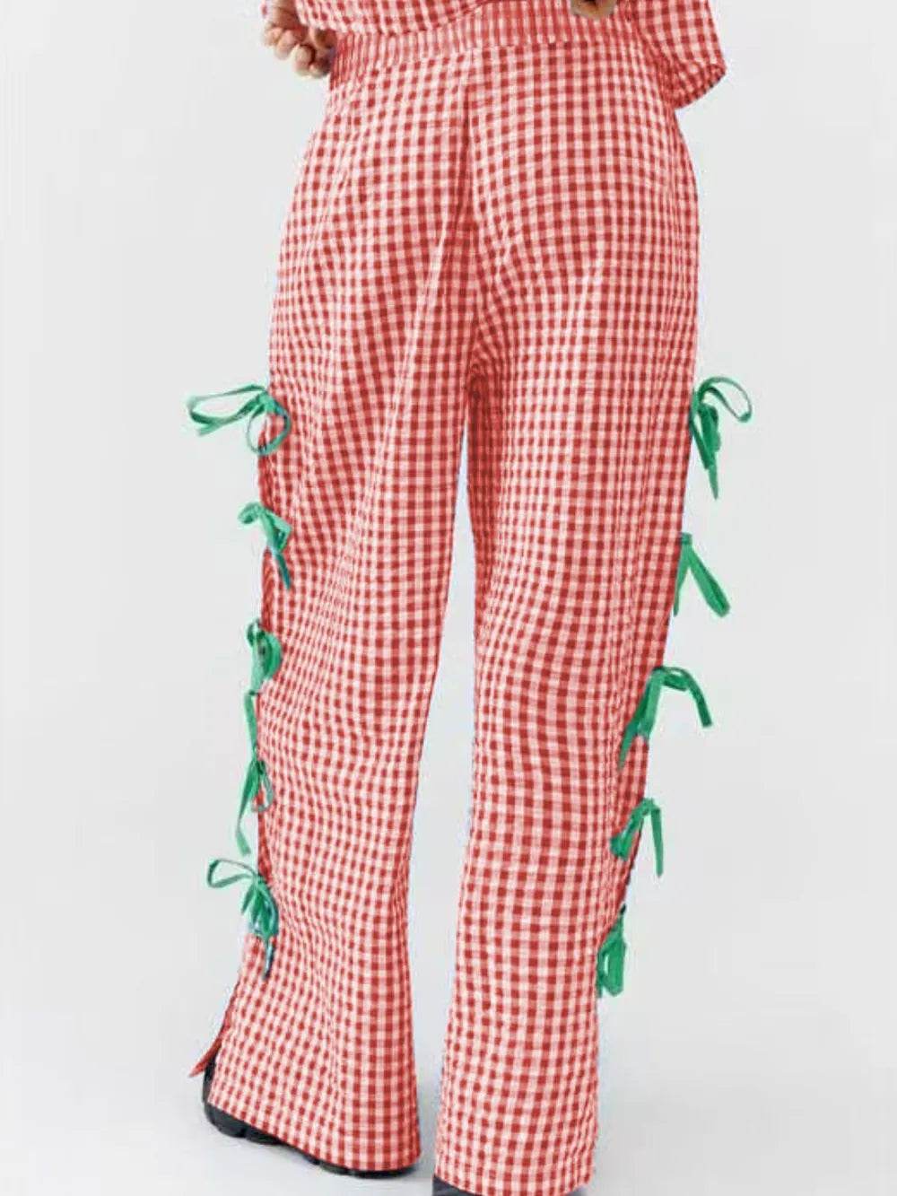 Side Tied Plaid Pants Trendsi 28b3088d-25aa-4237-ab24-ab454904d8d8-Max