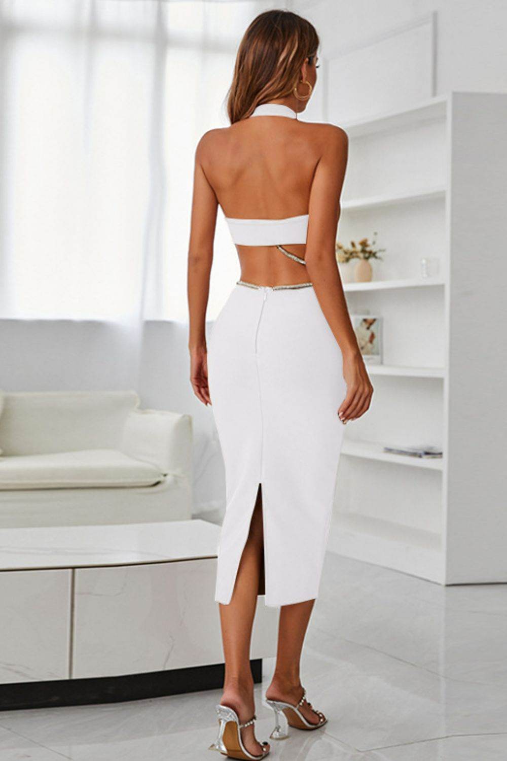 Rhinestone Halter Neck Cutout Slit Midi Dress Trendsi 28b8990ef46c4c25a87f924a6404e3d9-Max
