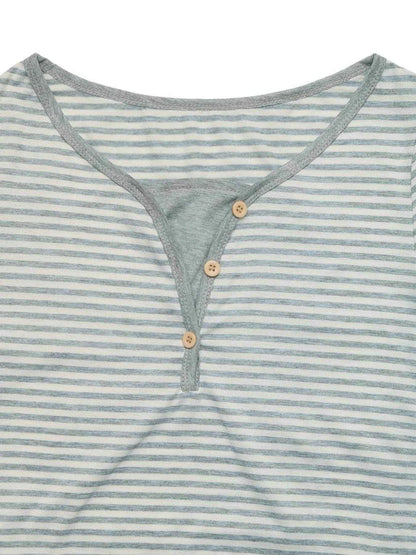 Striped Long Sleeve Casual T-Shirt Trendsi 28fc51175fdc40c3b5a680c33081ec90-Max-Origin