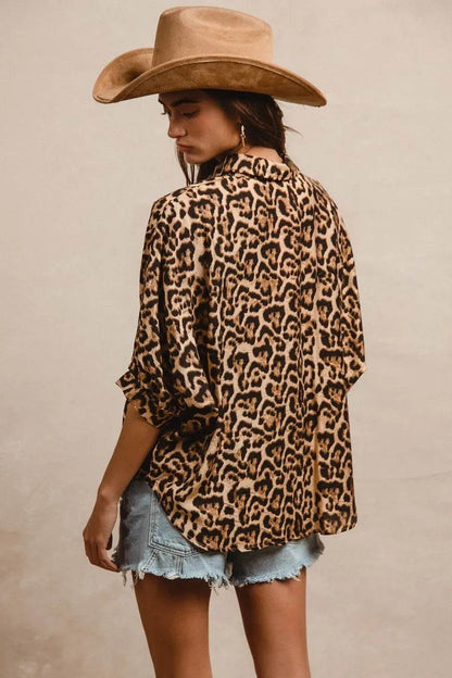 BiBi Leopard Prints Overseized Short Sleeves Top Trendsi 29072309051f4420be11caf5d923b107-Max-Origin