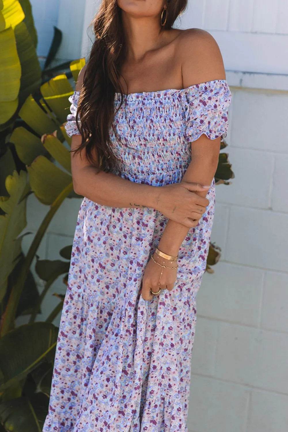 Tiered Floral Shirred High Waist Maxi Dress Trendsi 290e7584-29ee-4680-b20a-d551ee86d415-Max-Origin
