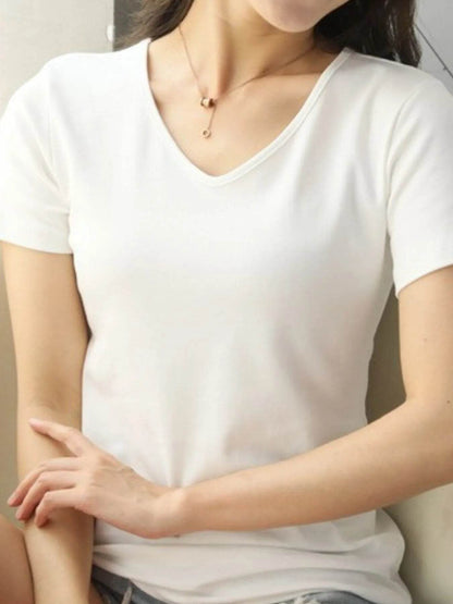 V-Neck Short Sleeve T-Shirt Trendsi 29348241-ba2d-4b8b-80c1-b0ec89c34afc-Max-Origin