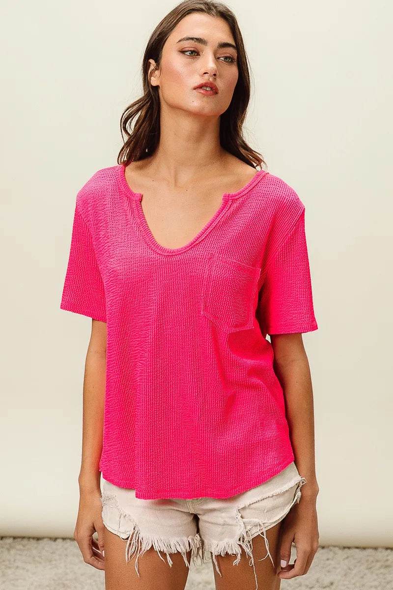 BiBi Waved Rib U Neck Top With Front Pocket Trendsi 29654667b7da49209e89d5264922b2cc-Max-Origin