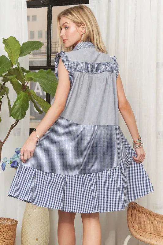 ADORA Button Down Textured Babydoll Dress Trendsi 296639d3e8214f0fad03b01e47c5ff03-Max-Origin