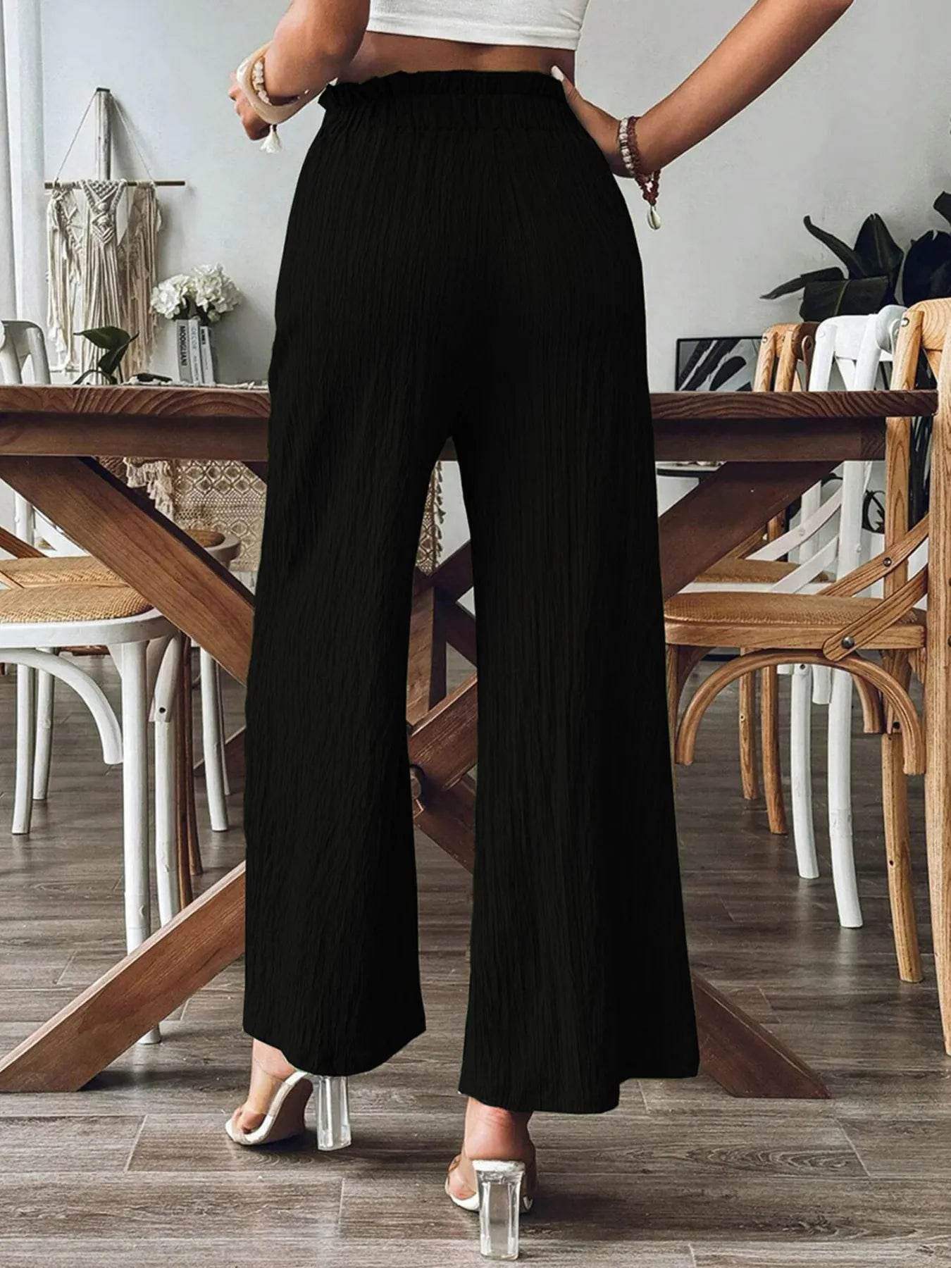 Textured Wide-Leg Pants Black Trendsi 2966d815f6fa4d6bbf86ed14ee357035-Max-Origin