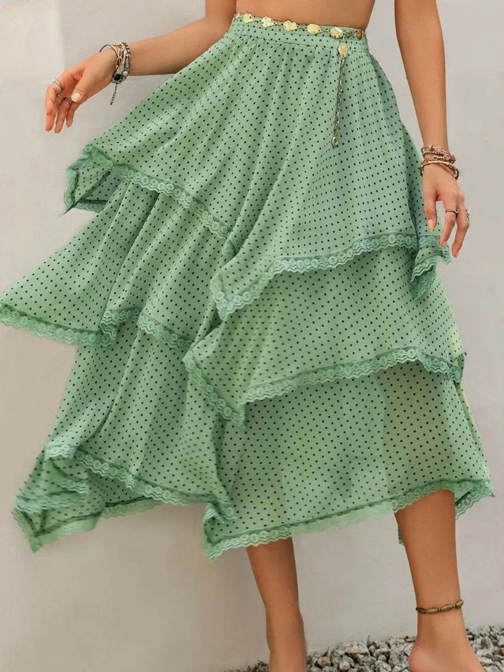 Lace Detail Layered Printed Skirt Trendsi 29701ce6-a41f-42da-920e-1fbfcd26a93c-Max