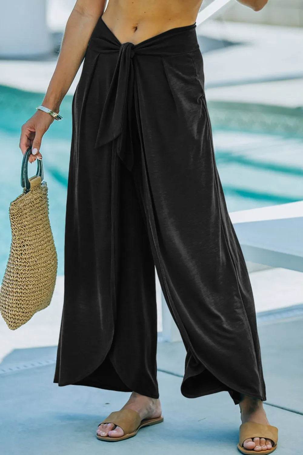 Knotted Waist Split Leg Relaxed Pants Black Trendsi 2976bf75-bc6a-4fe3-8005-c6a7a206c9bf-Max-Origin