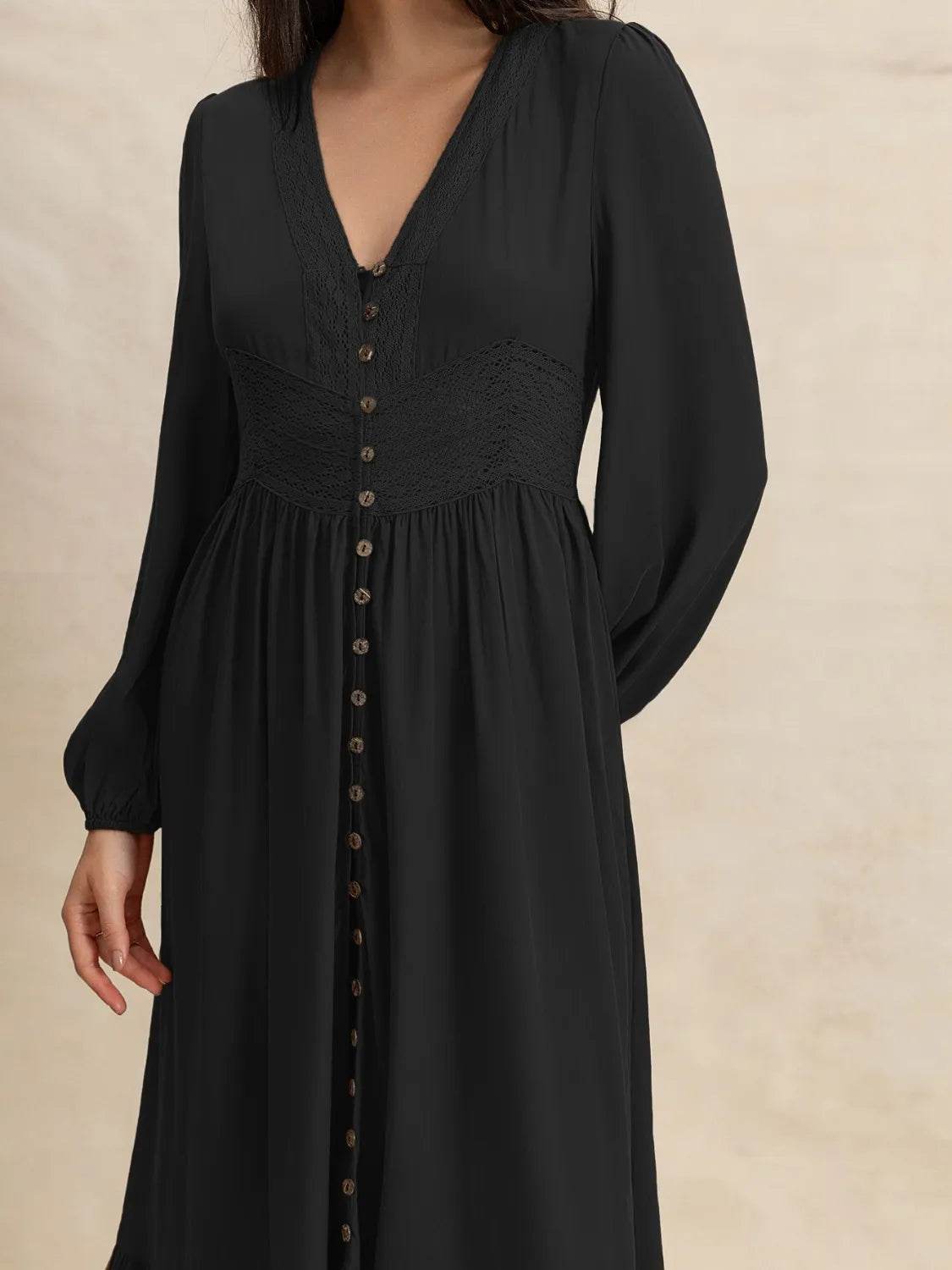 V-Neck Long Sleeve Dress Trendsi 298e54fe-5bce-4f5b-a41e-52c81ac959e8-Max-Origin