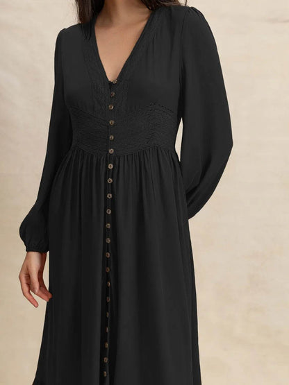 V-Neck Long Sleeve Dress Trendsi 298e54fe-5bce-4f5b-a41e-52c81ac959e8-Max-Origin