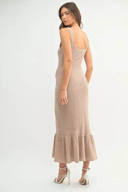 MABLE Ruffled Hem Sleeveless Crochet Knit Midi Dress Trendsi 29cb3503e200473b931d3152fa107199-Max-Origin