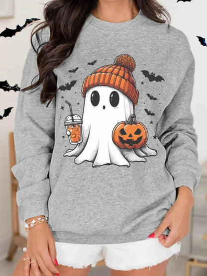 Halloween Ghost Round Neck Sweatshirt Trendsi 29f8b2dcdd0b4ed98ee433c1a54218b5-Max-Origin