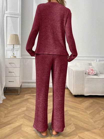 Ribbed Long Sleeve Top and Pants Lounge Set Trendsi 2a171b0dacef4fa8a1b6027d1658627e-Max-Origin