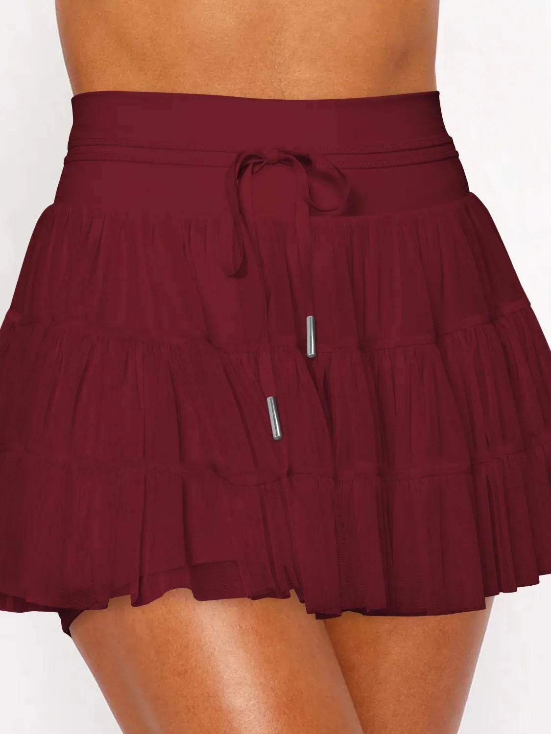 High Waist Skort with Pockets Trendsi 2a747a1f-848f-4565-a019-03e83418f37d-Max-Origin
