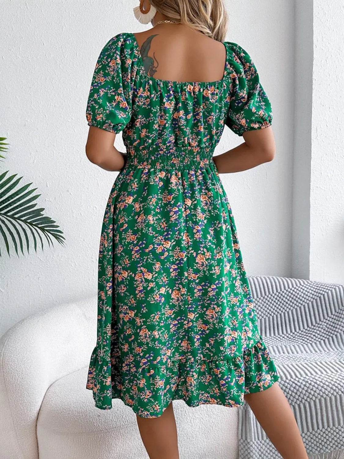 Ruffled Hem Floral Puff Sleeve Dress Trendsi 2a88e07e-21d4-473b-b4d5-443cf7e803e6-Max-Origin