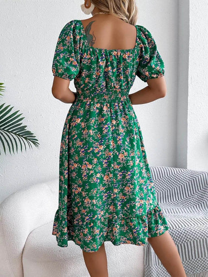 Ruffled Hem Floral Puff Sleeve Dress Trendsi 2a88e07e-21d4-473b-b4d5-443cf7e803e6-Max-Origin