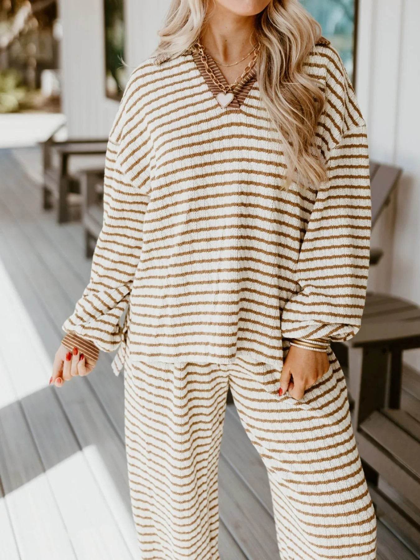 Stripe Collared Top and Drawstring Pant Set Trendsi 2a932c4a-db73-41f8-91a0-185ef165d49a-Max-Origin