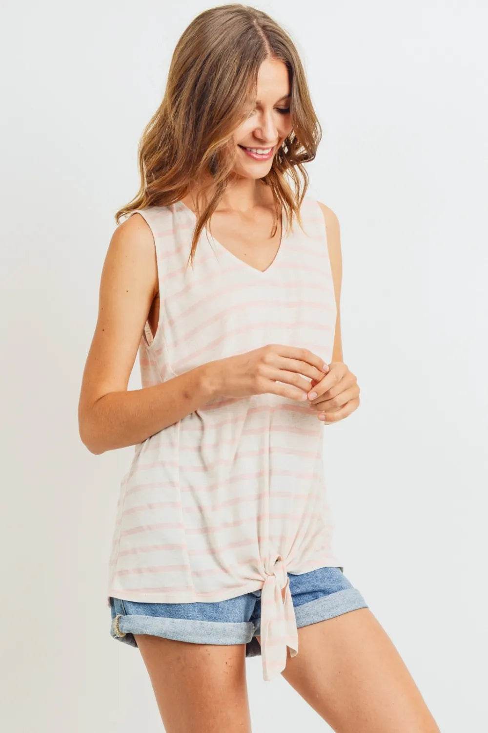 Cotton Bleu by Nu Label Sleeveless Front Tie Striped Top Trendsi 2aa71f14-f575-4547-8abd-36afd5b4d353-Max