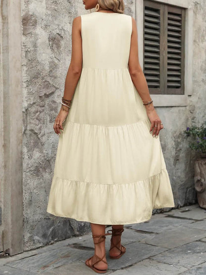 Ivy Lane Decorative Button Notched Sleeveless Dress Trendsi 2aae2d39-ac70-4d41-8307-eb81989c2940-Max