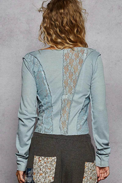 POL Lace Patchwork Long Sleeve T-Shirt Trendsi 2ad9b449-b5d3-4336-a274-9e6c6e2f48f1-Max-Origin