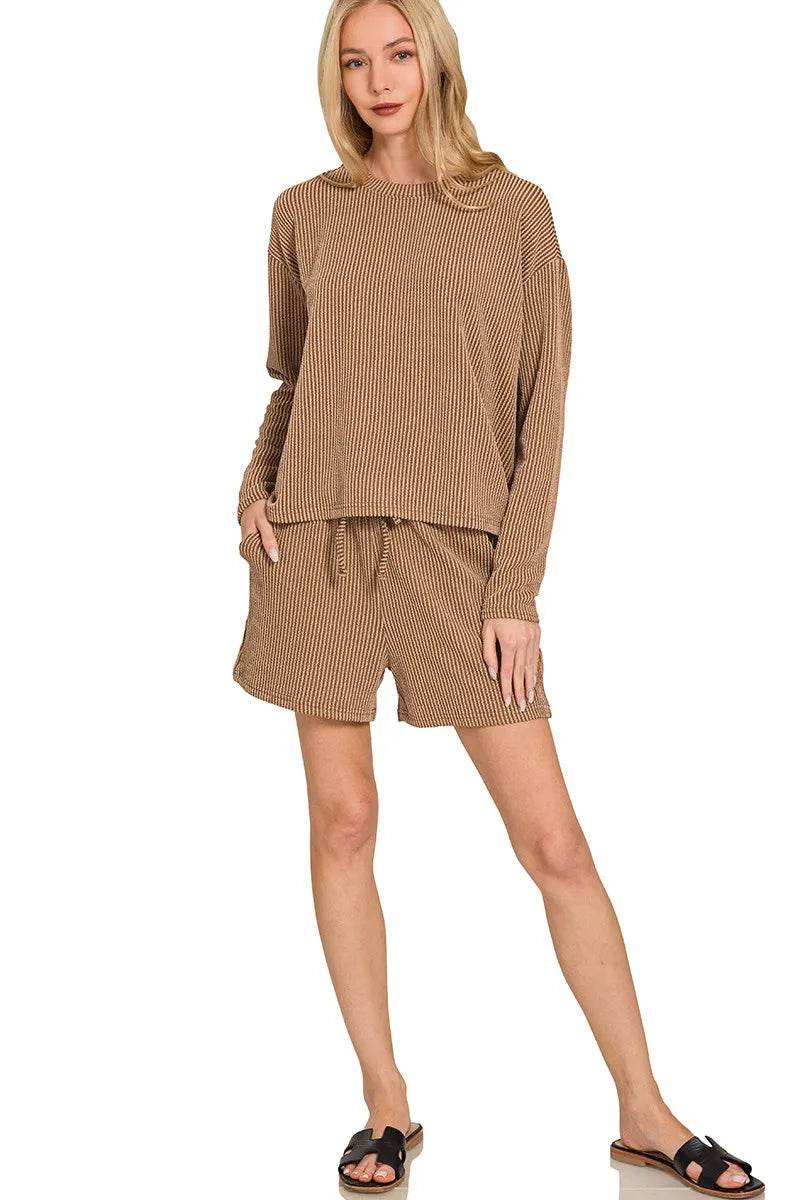 Zenana Corded Rib Long Sleeve Tee and Shorts Set Trendsi 2ada3a1966e74c7fa6ea1e26adc8c9c1-Max-Origin