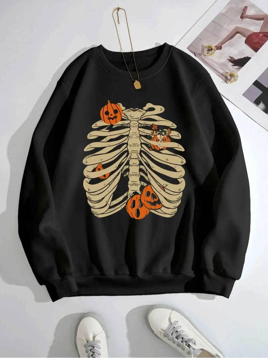 Halloween Skeleton Long Sleeve Sweatshirt Black Trendsi 2afe962d-1a6f-4349-9fc4-830061919961-Max-Origin